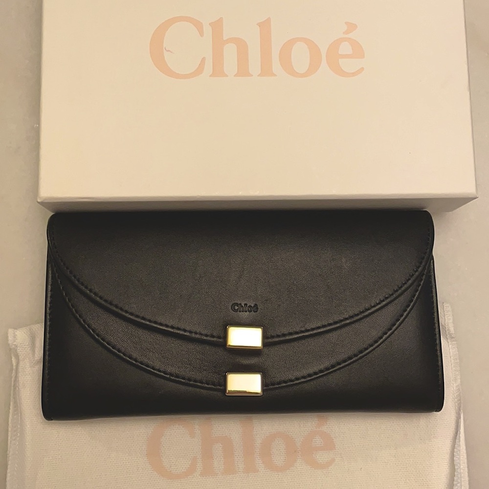 Chloé Georgia Leather Continental Wallet